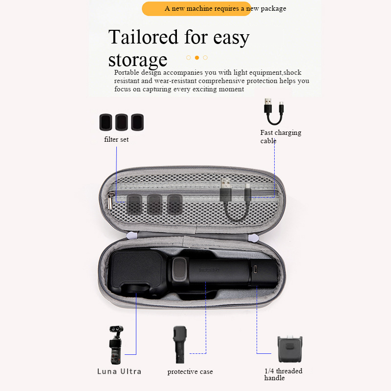 Storage bag For Insta360 Luna  - đánh giá và giá Drone Gimbal Case